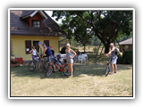 Nasi Gocie podczas wicieczki rowerowej podziwia bd okolice Liswka
